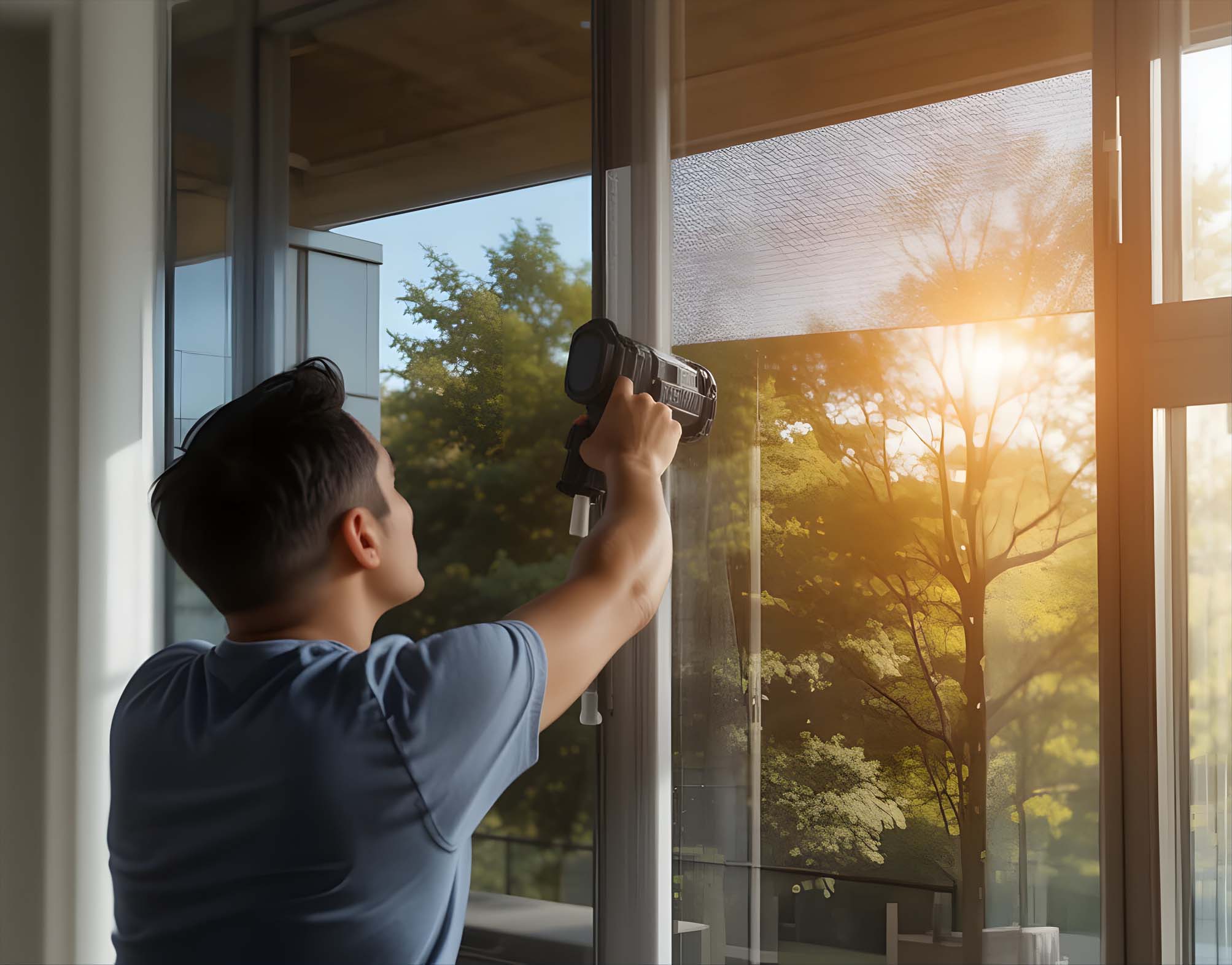 Install Dark Tinted Window Film for Sun Protection and Energy Ef